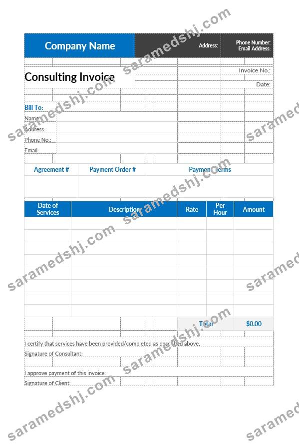 Consulting Invoice.